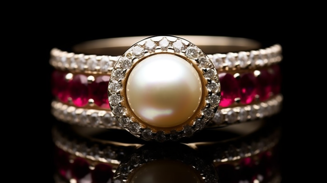 The Ruby And Pearl Ring Combo