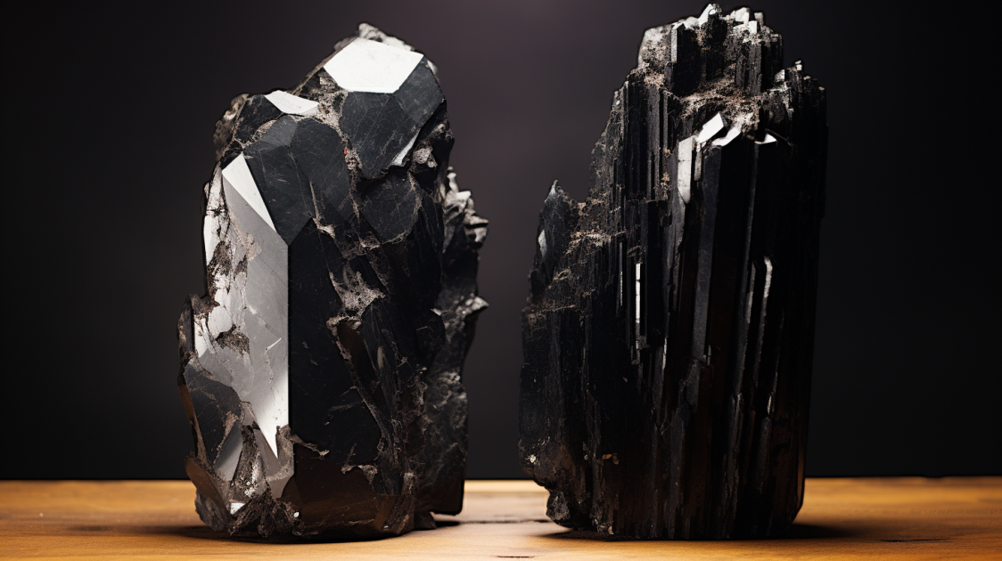 Black Tourmaline And Obsidian
