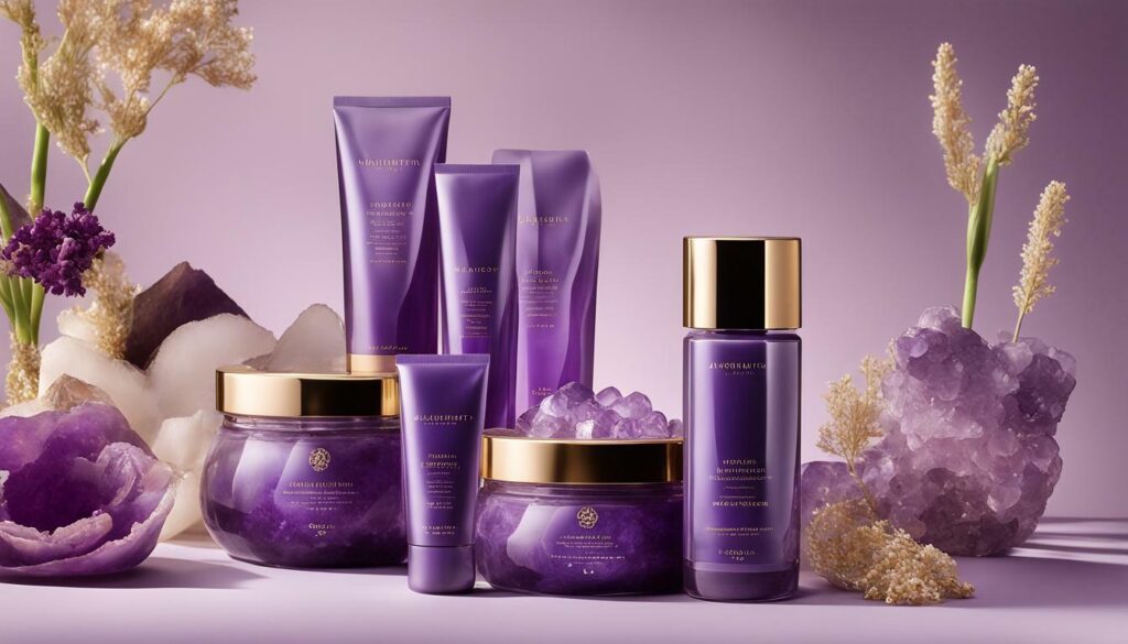 amethyst-infused skincare products