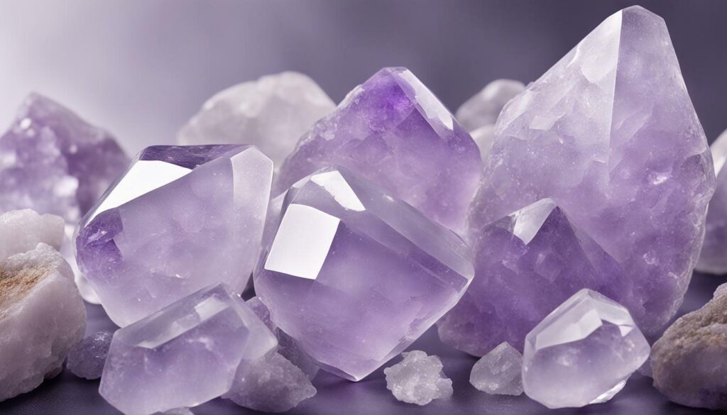 natural white amethyst